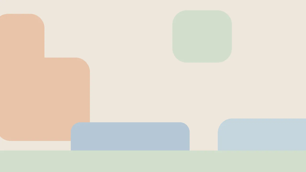 Abstract flat illustration of two document pages side by side in two languages, representing a dual-language social story between home and school.