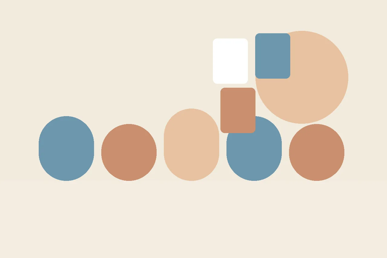A flat illustration of stacked moving boxes beside a small house shape and an open story booklet on a table.