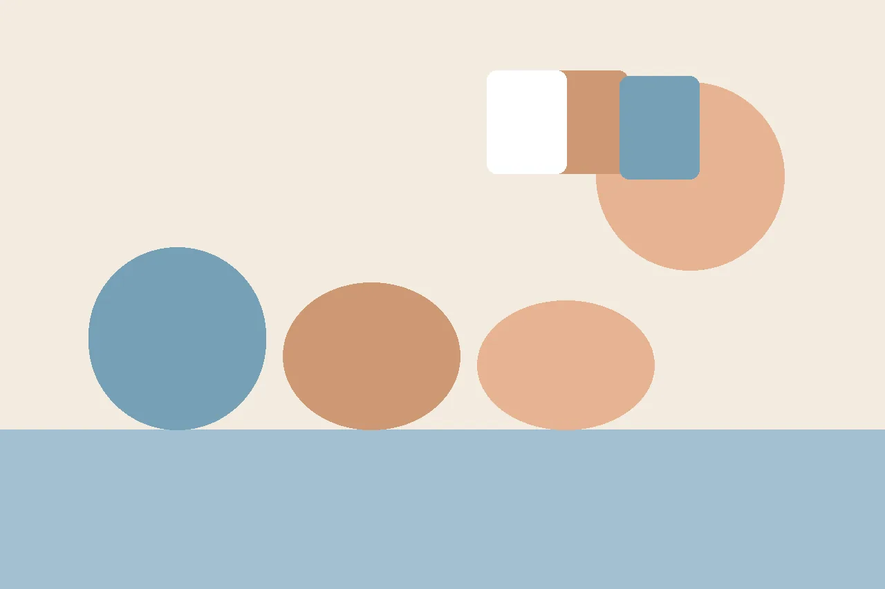 A flat illustration of a four-color regulation chart beside a small stack of story pages on a therapy table, representing two complementary supports.