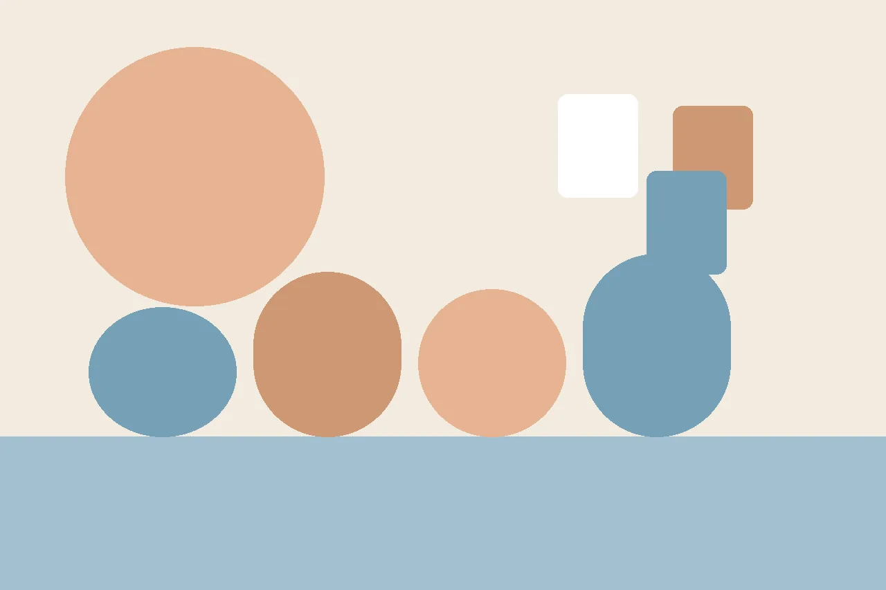 A flat illustration of school-hallway arches beside floating story pages, representing the supporting adults named in a cooperative sentence.