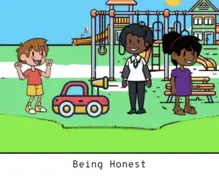 Being Honest Social Story Card