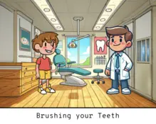 Brushing your Teeth Social Story Card